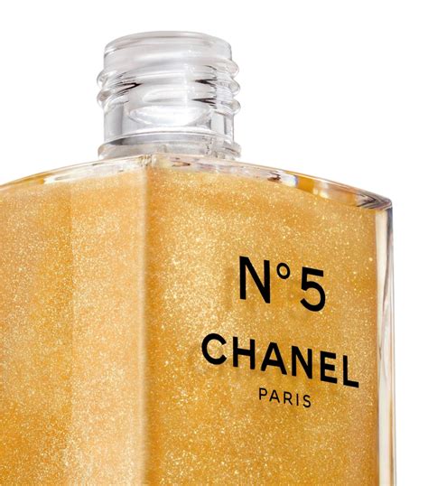 chanel body oil gold